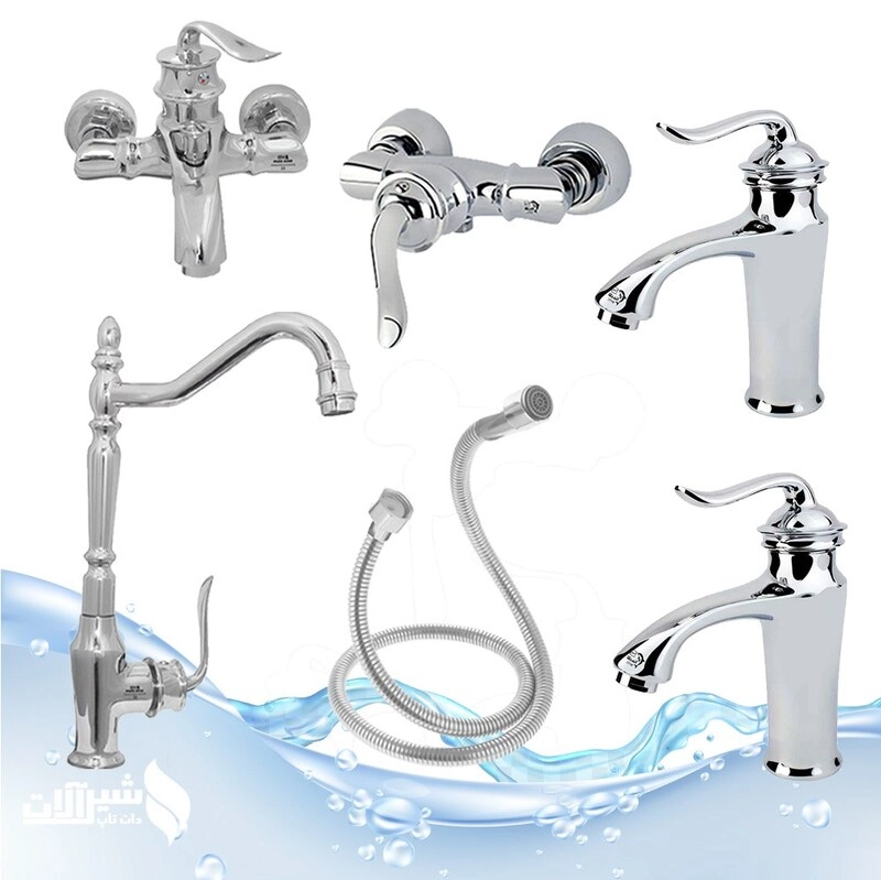 شیرآلات اهرمی آیدا مدل بامبو W-K1006 ست 6عددی